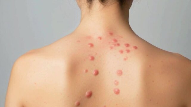 Eruptive xanthomas on the back and their health significance