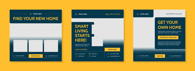 Real Estate Home Social Media Square Template