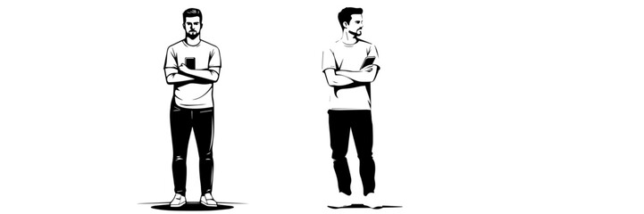 man and woman using smartphone