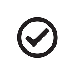 Check box icon with correct, accept checkmark icons, tick box checked. Vector Illustration eps 10