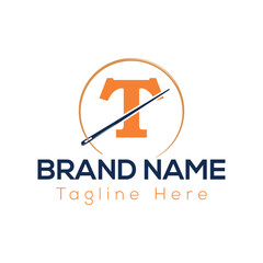 This business company logo design uses a technology icon as a vector symbol for its web concept T Logo template