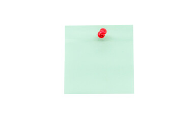 Pinned green sticky note sticker