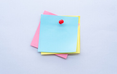 Pinned blue sticky note sticker