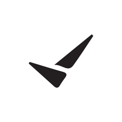 check mark icon. tick OK sign, right icon, solve sign, success vector icon. illustration eps 10