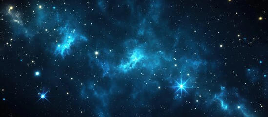 Obraz premium A vast expanse of space filled with countless stars and nebulae.