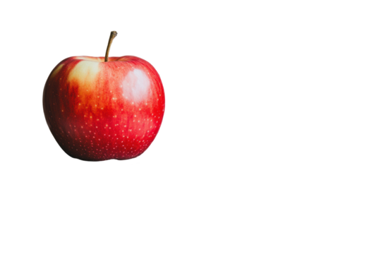 Classic red apple image isolated on white background adds a fresh natural touch to design projects