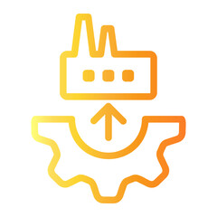 industry Line Gradient Icon
