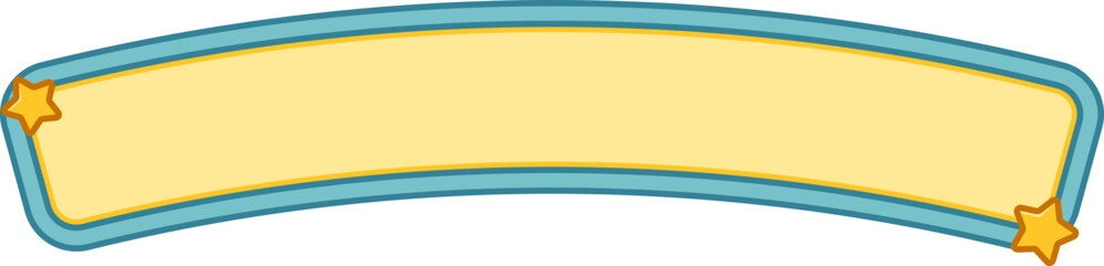 Obraz premium Cute Blue Border Text Box Frames with Stars Background