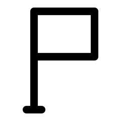 flag line icon