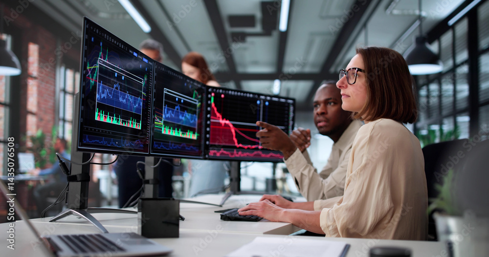 Poster analyzing business performance through data analytics