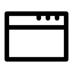 window panel line icon