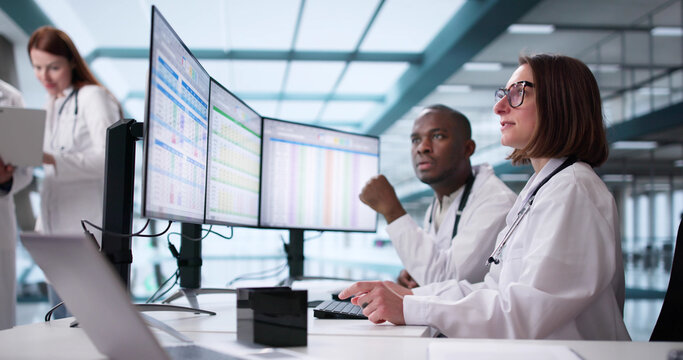 Medical Billing Manager Demonstrating Healthcare Codes