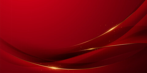 red background design With luxurious effect elements Vector illustration