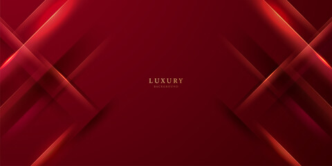 red background design With luxurious effect elements Vector illustration