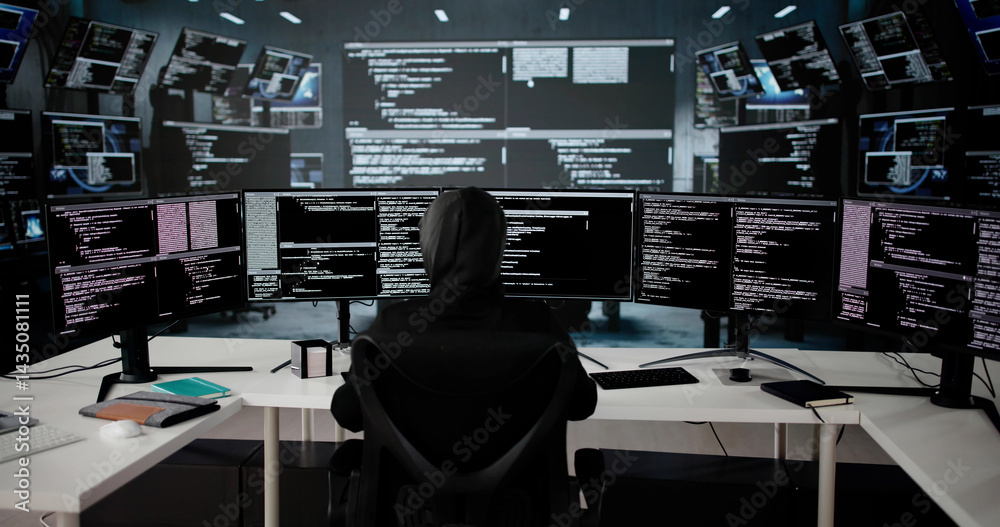 Poster Female Programmer Caught Stealing Secure Data