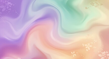 Fototapeta premium Pastel Dreamscape AI Generated