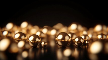 Warm glowing lights illuminating a dark background, creating a festive ambiance perfect for celebrations or special events.