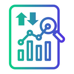 predictive Line Gradient Icon