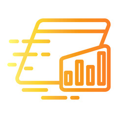 predictive Line Gradient Icon