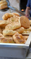 Traditional Uzbek bread being baked fresh in a local tandir oven