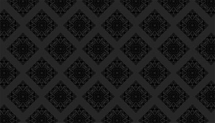 beautiful classical floral texture dark backdrop in retro style