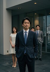 起業家とパートナーたち（ai生成画像）