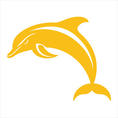 Fototapeta premium Dolphin Sea Creatures illustration, Sea Fish Design sublimation, Marine Life 