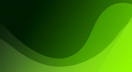 Emerald Flow: Abstract Green Gradient AI Generated