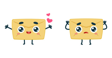 Set Mascot images of the Envelope