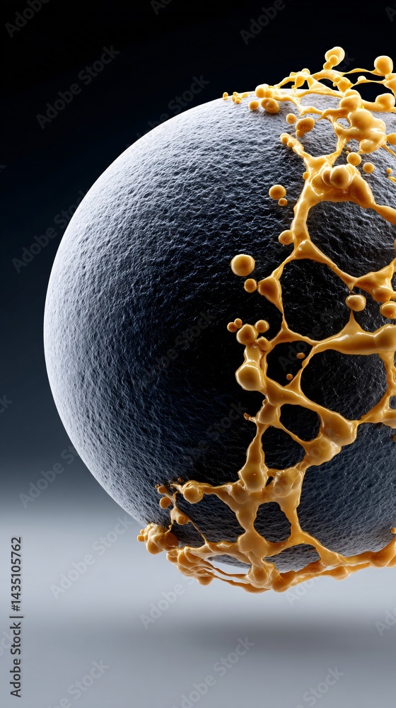 Poster a cosmic energy sphere pulsating with luminous fractal patterns, symbolizing the birth of a new star