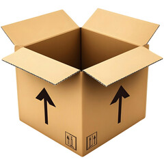 Open Cardboard Box  Shipping Package  Delivery  Empty Carton