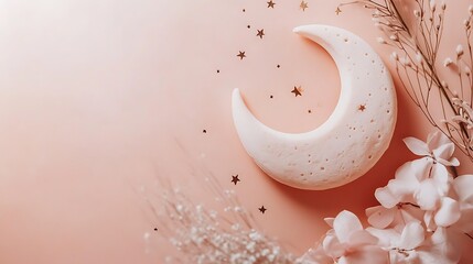 Pastel Moon with Flowers, and Flatlay.