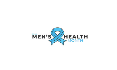 Men’s Health Month. background, banner, card, poster, template. Vector illustration.