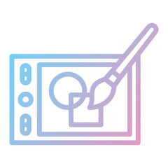 ,Creative Design Icon,graphic design line flat_Paintbrush