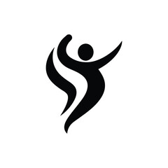 human form in motion drawing silhouette