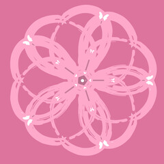 abstract pink background with circles