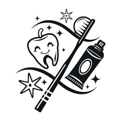 Smiling Tooth Dental Care Logo