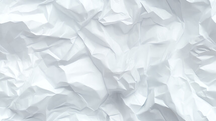 Textured white paper background with crumpled surface details.