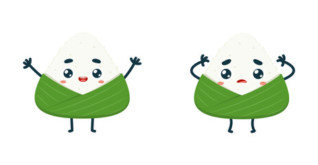 Set Cartoon images of The Rice Ball