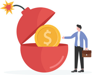 46Risk assessment, analyze potential danger level, measure money loss acceptable for investing, control or limit loss concept,

