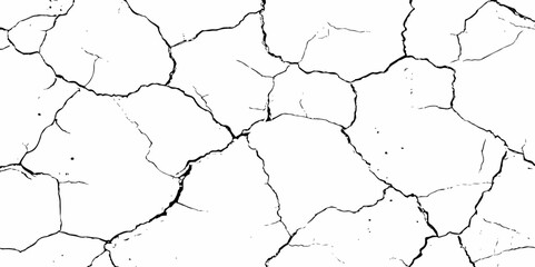 Abstract old wall grunge black and white concreate crack scratch in the wall  grunge texture background.