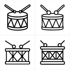 drum icon set
