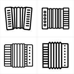 accordion icon set

