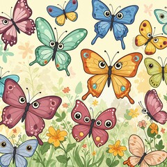 Whimsical Butterfly Dance AI Generated