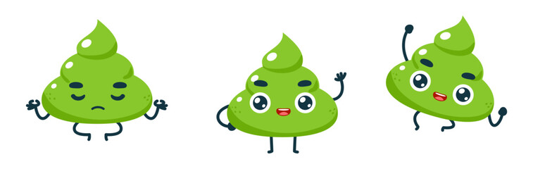 Set Cartoon images of Wasabi