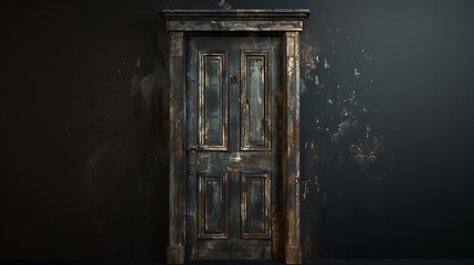old wooden door
