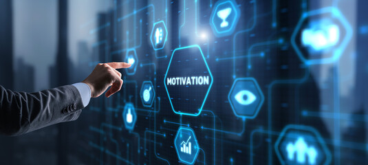 Motivation finance development concept. Achieving any goals