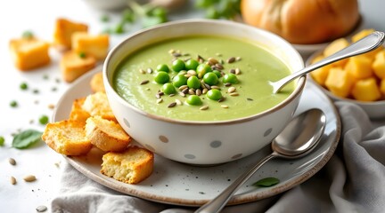 Creamy Green Pea Soup Recipe Simple & Delicious