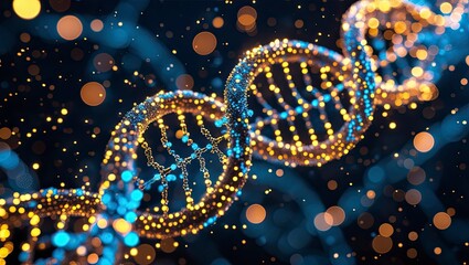 Luminous molecule helix shines amid stardust