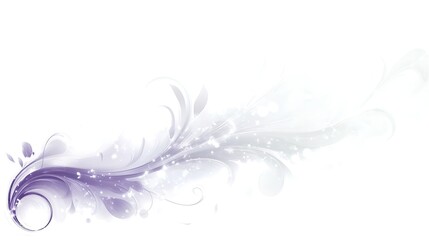 Purple Floral Design Element. (1)